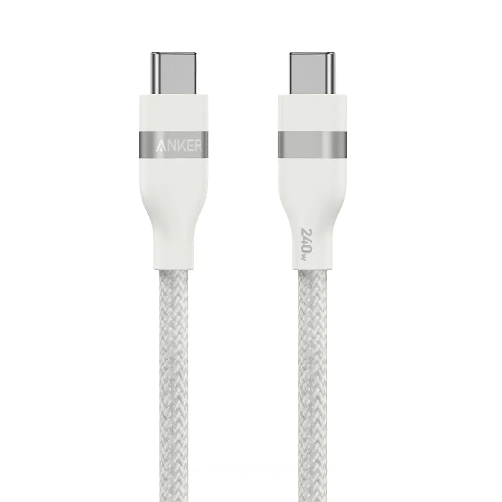 Kabel za prijenos podataka i punjenje USB-C - USB-C Anker, 240W, 0.9m, Bijeli A82E2H21