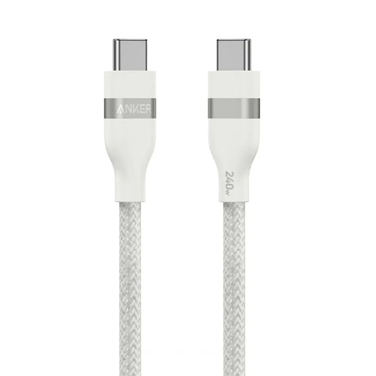 Kabel za prijenos podataka i punjenje USB-C - USB-C Anker, 240W, 0.9m, Bijeli A82E2H21