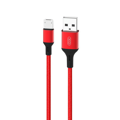 Kabel za podatke i punjenje USB-A - microUSB XO Design NB143, 18W, 2m, Crvena