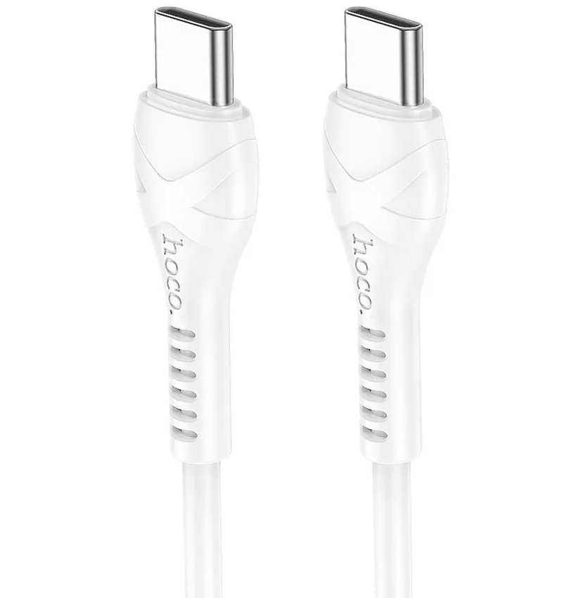 Kabel za podatke i punjenje USB-C - USB-C HOCO X37, 60W, 1m, Bijeli