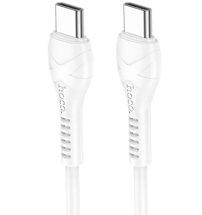 Kabel za podatke i punjenje USB-C - USB-C HOCO X37, 60W, 1m, Bijeli