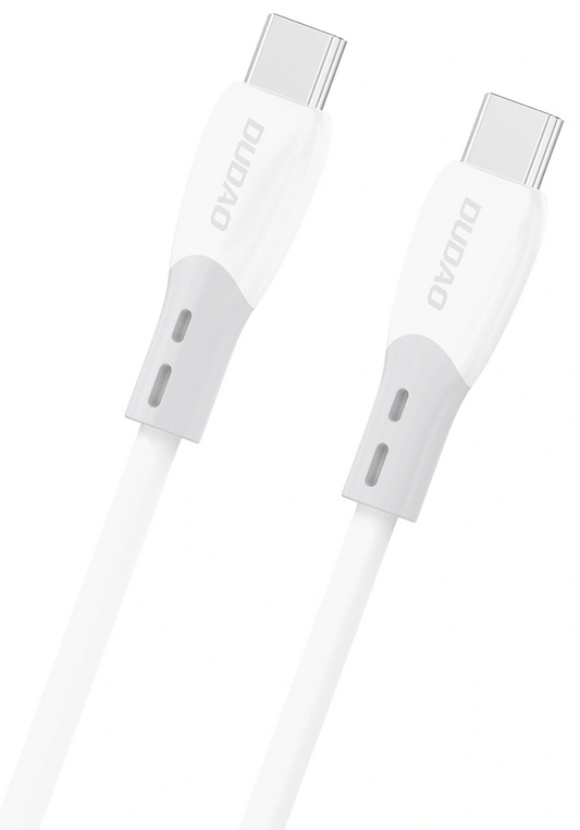 Kabel za podatke i punjenje USB-C - USB-C Dudao L25SC, 60W, 1m, Bijeli