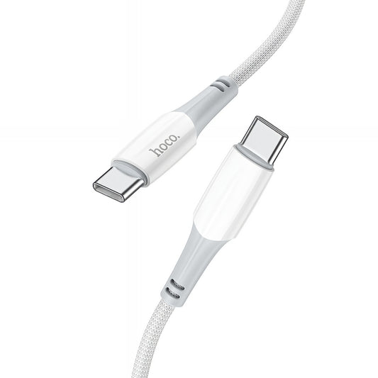 Kabel za podatke i punjenje USB-C - USB-C HOCO X70, 60W, 1m, Bijeli