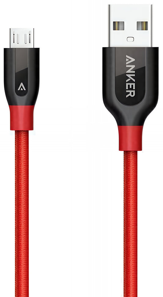 Kabel za podatke i punjenje USB-A - microUSB Anker PowerLine+, 18W, 0.91m, Crveni A8142G91