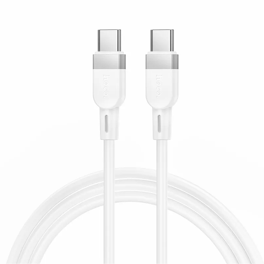 Kabel za podatke i punjenje USB-C - USB-C HOCO X109, 60W, 1m, Bijeli