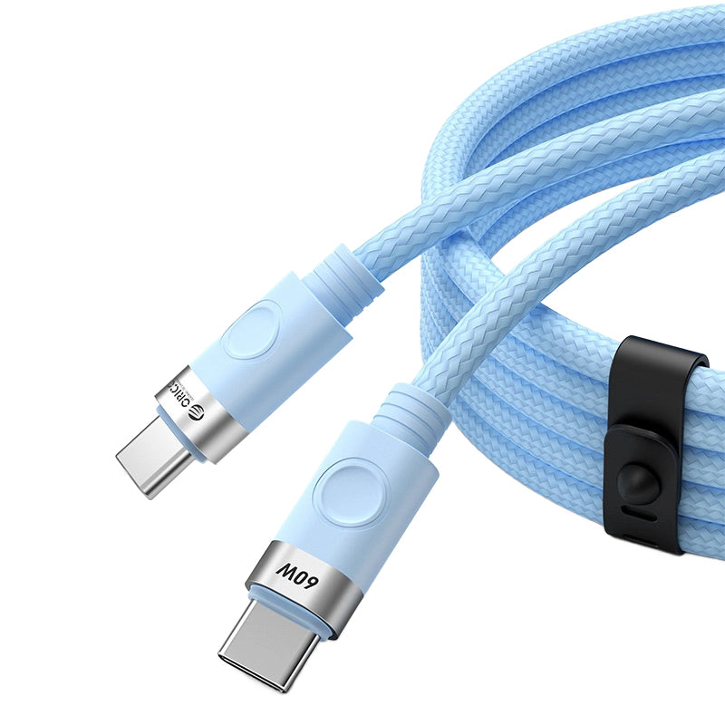 Kabel za prijenos podataka i punjenje USB-C - USB-C Orico CDX, 60W, 1m, Plavi