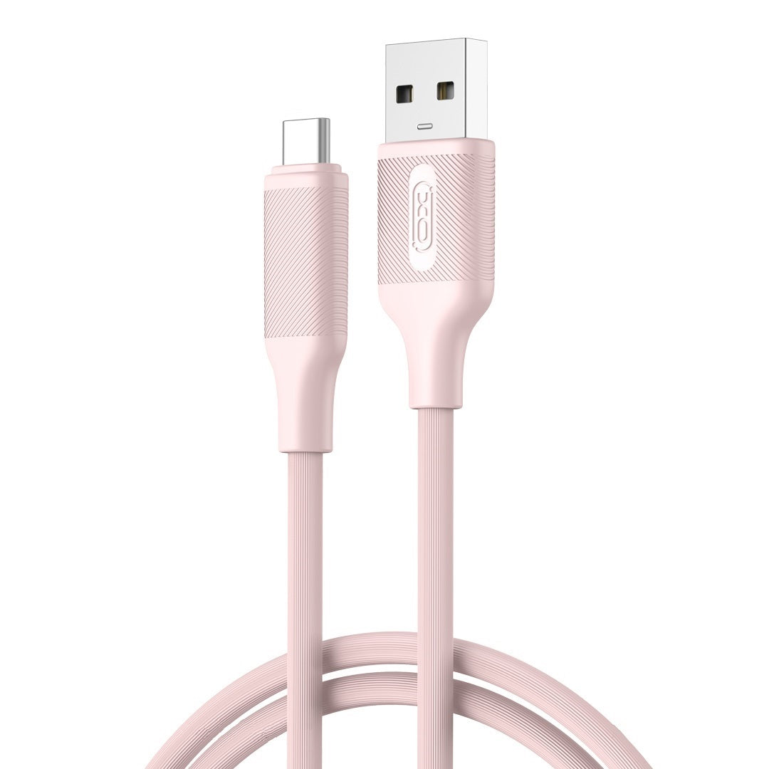 Kabel za podatke i punjenje USB-A - USB-C XO Design NB265, 18W, 1m, Roza