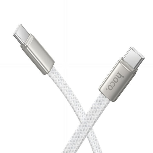 Kabel za podatke i punjenje USB-C - USB-C HOCO X125, 60W, 1m, Bijeli
