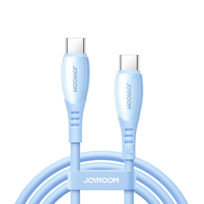 Kabel za podatke i punjenje USB-C - USB-C Joyroom S-A59 Vibrant, 60W, 1.2m, Plavi