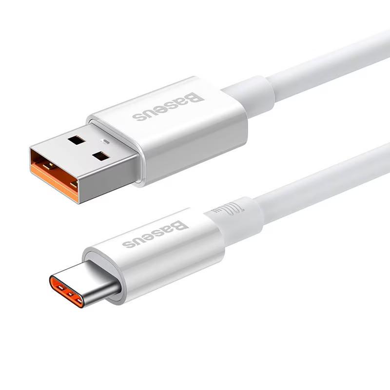 Kabel za podatke i punjenje USB-A - USB-C Baseus Superior Series, 100W, 1m, Bijeli P10320102214-01