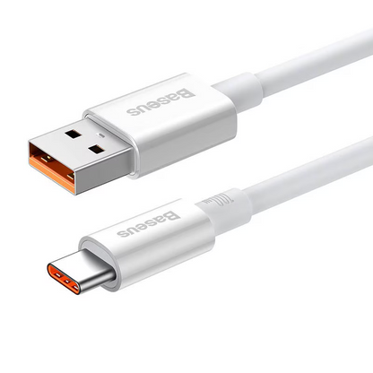 Kabel za podatke i punjenje USB-A - USB-C Baseus Superior Series, 100W, 1m, Bijeli P10320102214-01