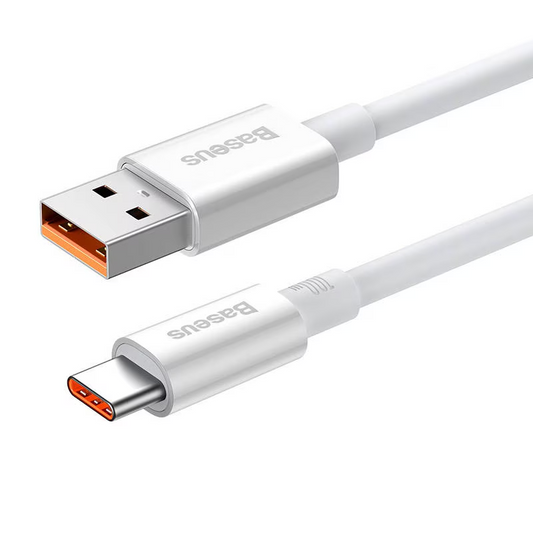 Kabel za podatke i punjenje USB-A - USB-C Baseus Superior Series, 100W, 1m, Bijeli P10320102214-01
