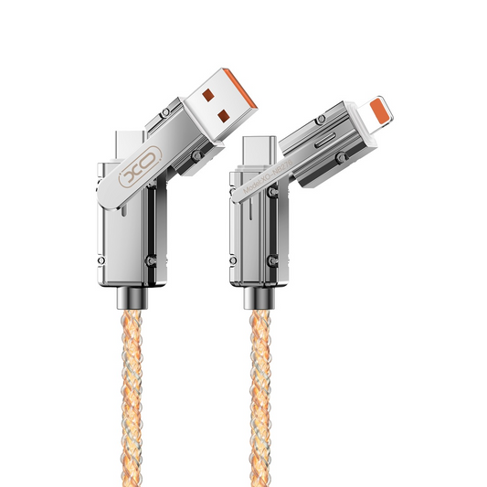 Kabel za podatke i punjenje USB-C / USB-A - USB-C / Lightning XO Design NB276, 60W, 1m, Sivi