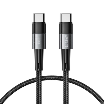 USB-C - USB-C kabel za prijenos podataka i punjenje Tech-Protect Ultraboost, 100W, 0.25m, Siva