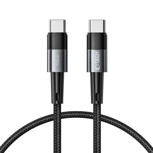 USB-C - USB-C kabel za prijenos podataka i punjenje Tech-Protect Ultraboost, 100W, 0.25m, Siva