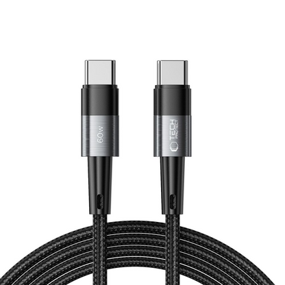 USB-C - USB-C kabel za prijenos podataka i punjenje Tech-Protect Ultraboost, 60W, 2m, Siva