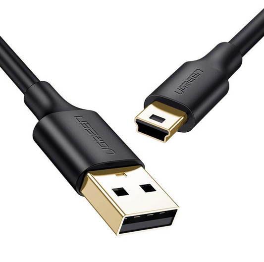 USB-A kabel za prijenos podataka i punjenje - miniUSB UGREEN US132, 3m, Crna