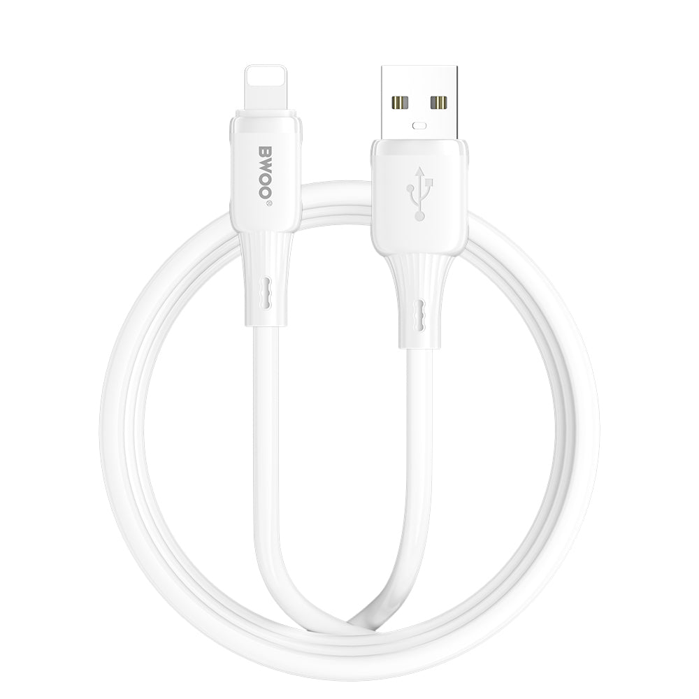 Kabel za prijenos podataka i punjenje USB-A - Lightning BWOO X329L, 15W, 1m, Bijeli