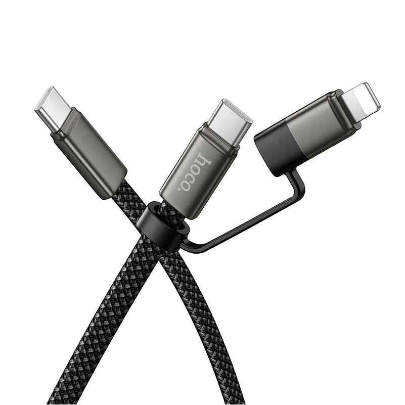 Kabel za prijenos podataka i punjenje USB-C - Lightning / USB-C HOCO X125, 60W, 1m, Crna