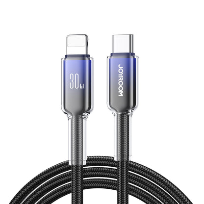 USB-C kabel za prijenos podataka i punjenje - Lightning Joyroom S-A42, 30W, 1.2m, Crna