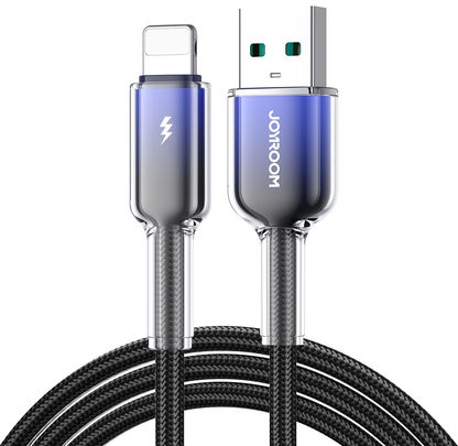USB-A kabel za prijenos podataka i punjenje - Lightning Joyroom S-A42, 18W, 1.2m, Crna