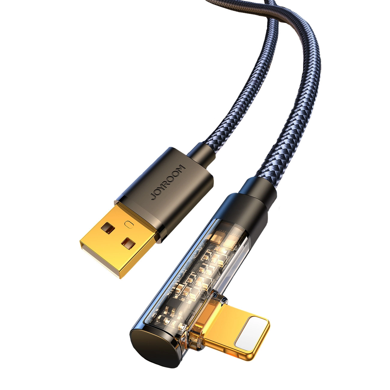 Kabel za prijenos podataka i punjenje USB-A - Lightning Joyroom S-UL012A6 Angled, 18W, 1.2m, Crna