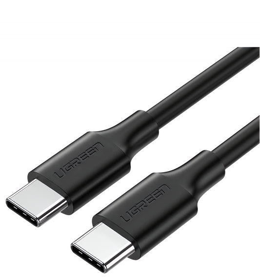 USB-C kabel za prijenos podataka i punjenje - USB-C UGREEN US286, 60W, 0.5m, Crna
