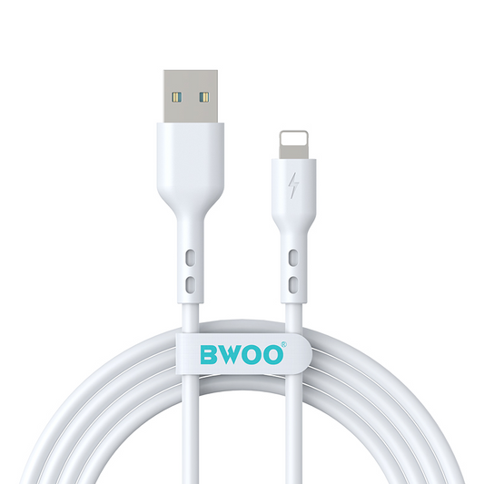 USB-A - Lightning kabel za prijenos podataka i punjenje BWOO BO-X172L-2M, 15W, 2m, Bijela