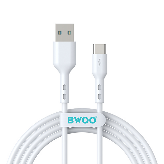 Kabel za prijenos podataka i punjenje USB-A - USB-C BWOO BO-X172C-2M, 15W, 2m, Bijeli