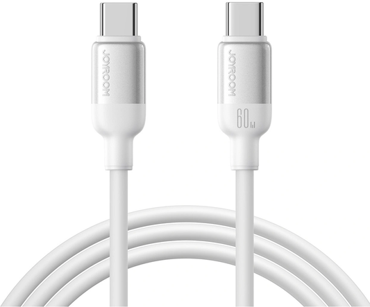USB-C - USB-C kabel za prijenos podataka i punjenje Joyroom S-A62 Lively, 60W, 1.2m, Bijela