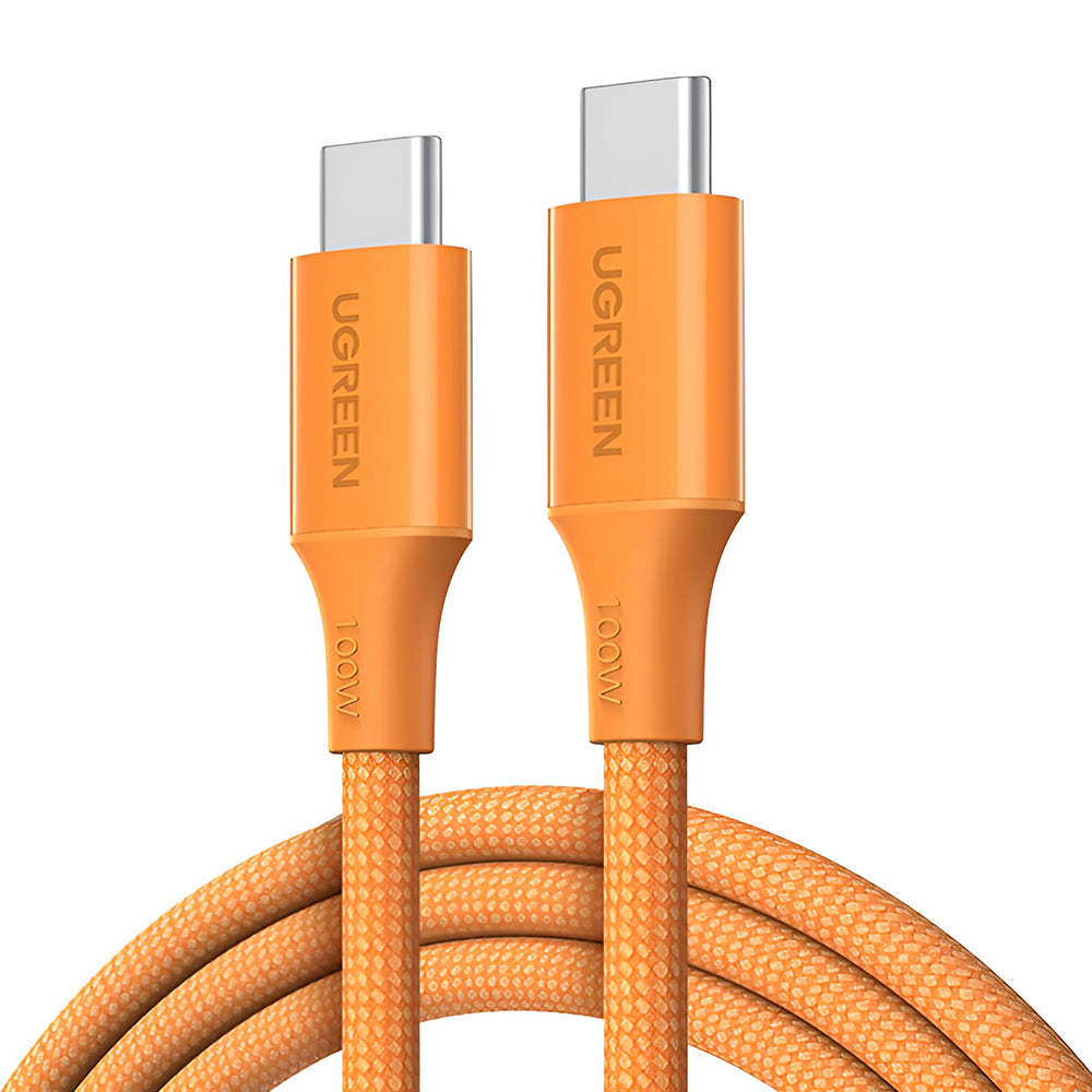 Kabel za prijenos podataka i punjenje USB-C - USB-C UGREEN L502, 100W, 1m, Narančasta