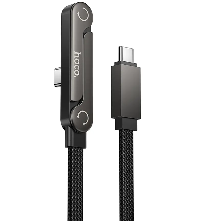USB-C - USB-C HOCO U150 Exquisite kabel za prijenos podataka i punjenje, 60W, 1.2m, Crna