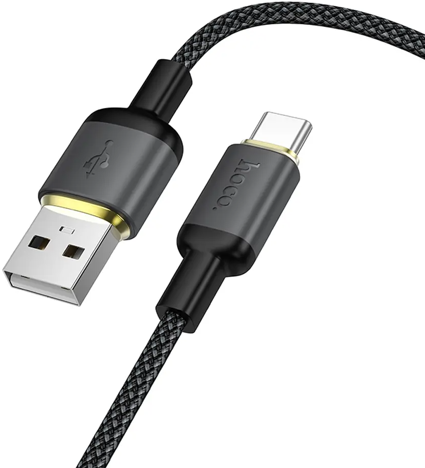 Kabel za prijenos podataka i punjenje USB-A - USB-C HOCO X128 Benefit, 36W, 1m, Crna