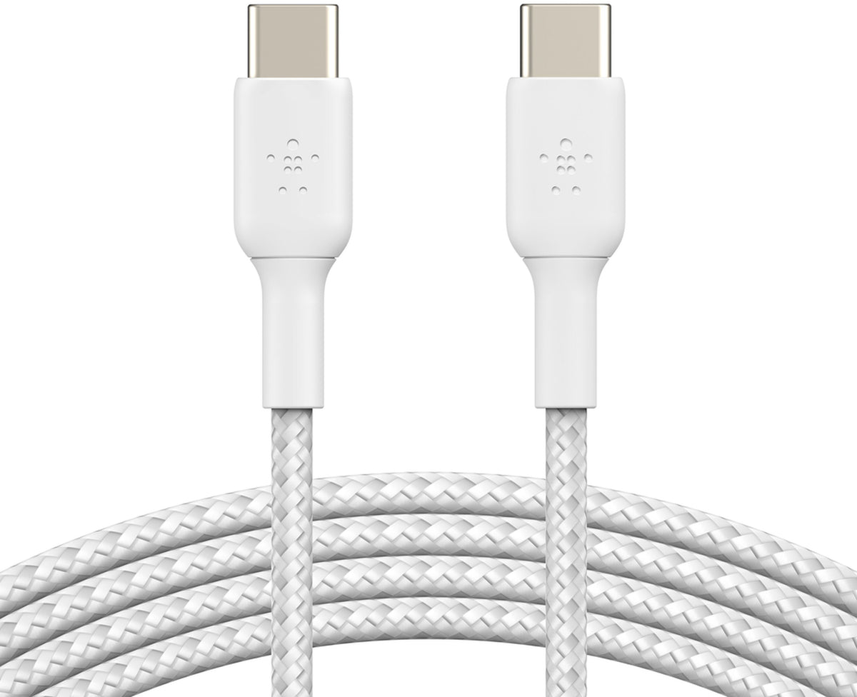 USB-C - USB-C kabel za prijenos podataka i punjenje Belkin BoostCharge Pro, 60W, 2m, Bijela CAB004bt2MWH