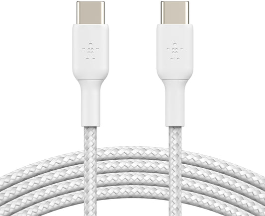 USB-C - USB-C kabel za prijenos podataka i punjenje Belkin BoostCharge Pro, 60W, 2m, Bijela CAB004bt2MWH
