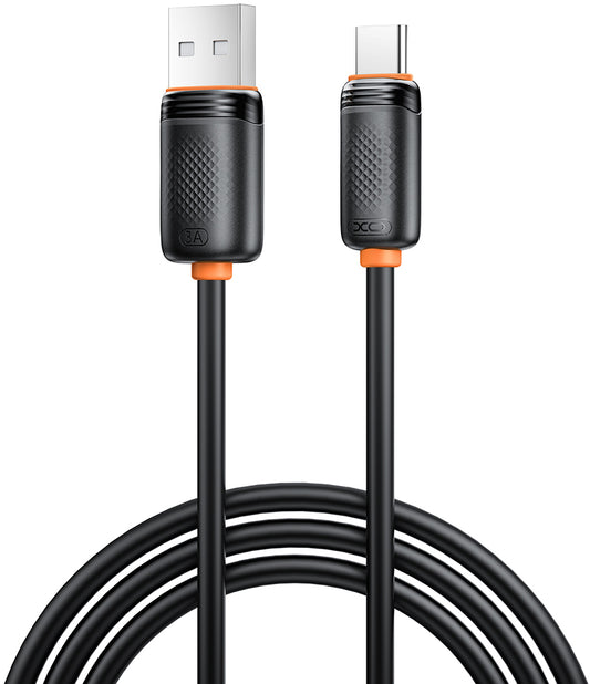 Kabel za prijenos podataka i punjenje USB-A - USB-C XO Design NB302, 18W, 1m, Crni