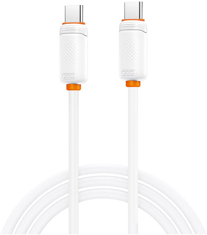 USB-C - USB-C kabel za prijenos podataka i punjenje XO Design NB-Q302B, 60W, 1m, Bijela