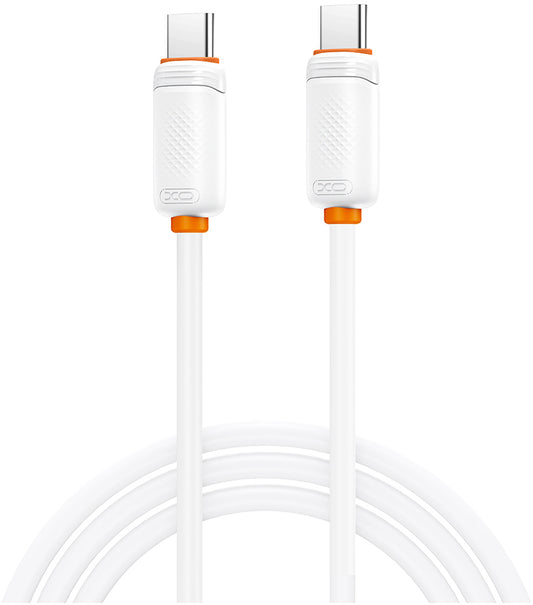 USB-C - USB-C kabel za prijenos podataka i punjenje XO Design NB-Q302B, 60W, 1m, Bijela