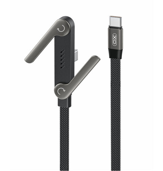 USB-C - USB-C kabel za prijenos podataka i punjenje XO Design NB-Q311, 240W, 1.5m, Crna