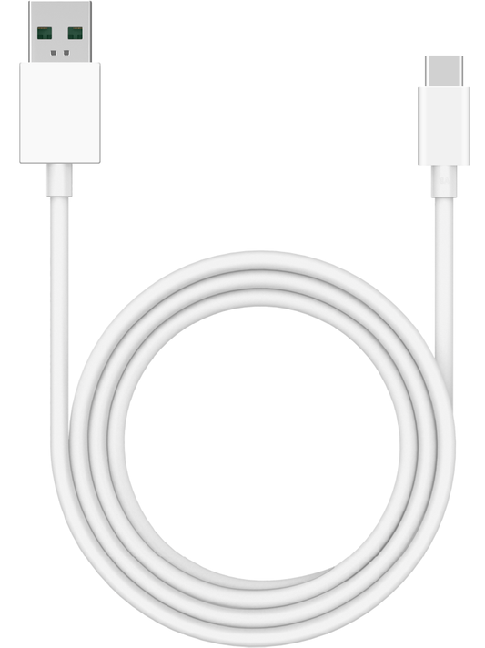 USB-A - USB-C kabel za prijenos podataka i punjenje Oppo DL154, 1m, bijeli 611602000020