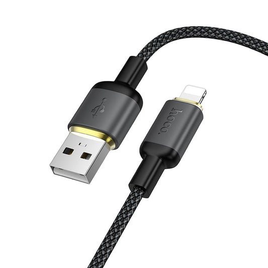 Kabel za prijenos podataka i punjenje USB-A - Lightning HOCO X128 Benefit, 12W, 1m, Crni