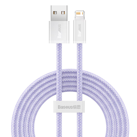 Kabel za prijenos podataka i punjenje USB-A - Lightning Baseus Dynamic Series, 18W, 2m, Ljubičasta CALD000505