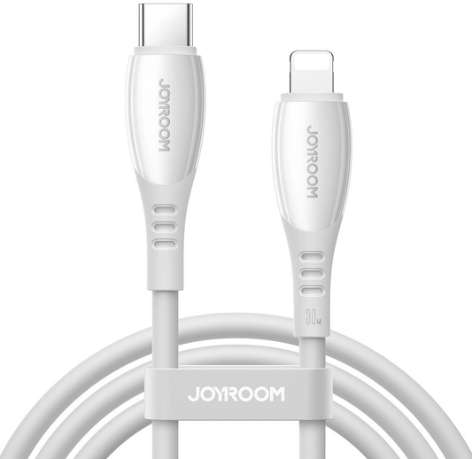 Kabel za prijenos podataka i punjenje USB-C - Lightning Joyroom S-A59 Vibrant, 30W, 1.2m, Bijeli