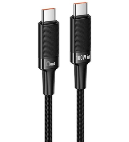 Kabel za prijenos podataka i punjenje USB-C - USB-C HOCO U153 Extreme, 100W, 1.2m, Crna