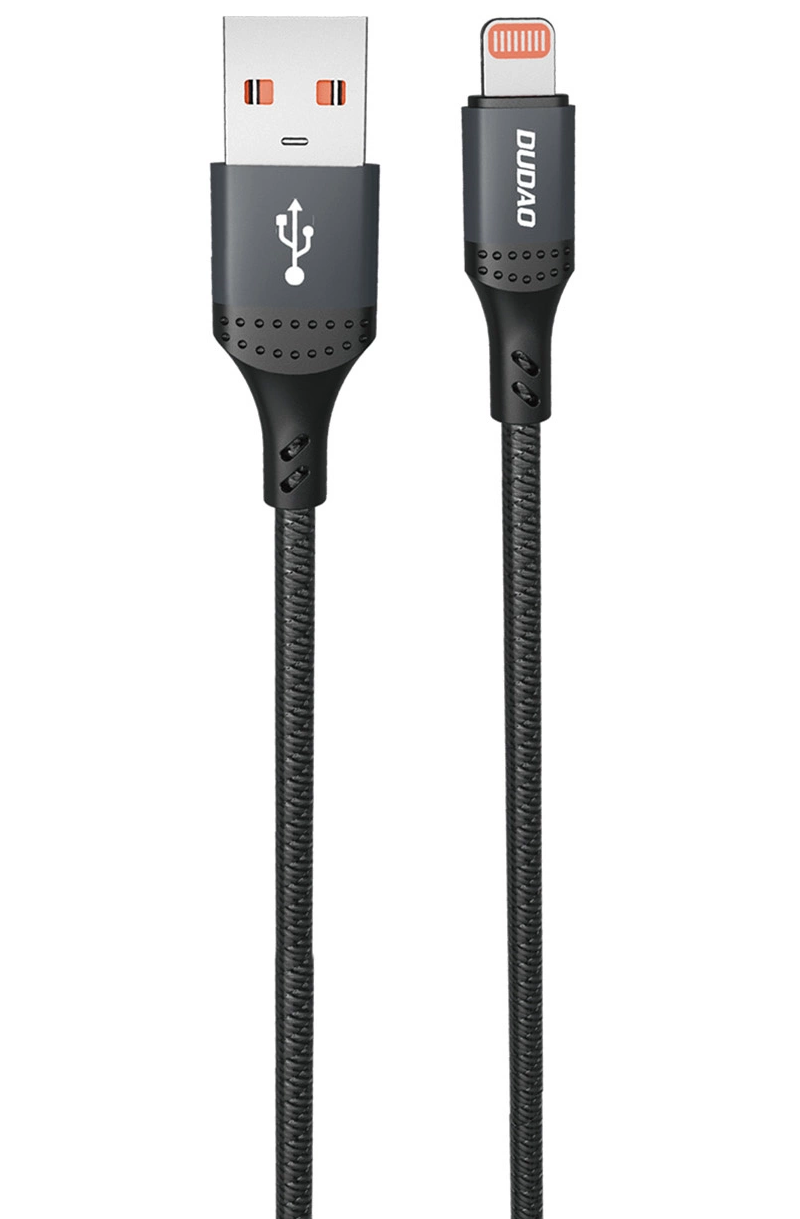 USB-A - Lightning kabel za prijenos podataka i punjenje Dudao L3SL, 30W, 1.2m, Crna