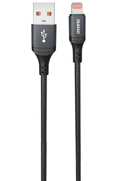 USB-A - Lightning kabel za prijenos podataka i punjenje Dudao L3SL, 30W, 1.2m, Crna