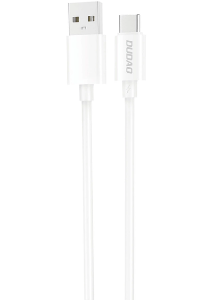 USB-A - USB-C kabel za prijenos podataka i punjenje Dudao L4ST, 100W, 1m, bijeli