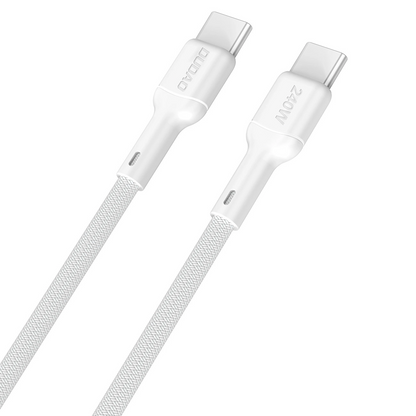 USB-C - USB-C kabel za prijenos podataka i punjenje Dudao L9C Max, 240W, 1.2m, Bijela