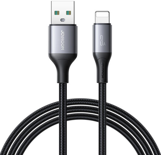 USB-A kabel za prijenos podataka i punjenje - Lightning Joyroom S-A28 Flash, 18W, 1m, Crna