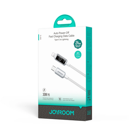 Kabel za podatke i punjenje USB-C - Lightning Joyroom S-A55 StarFlight Display, 30W, 1.2m, Bijeli